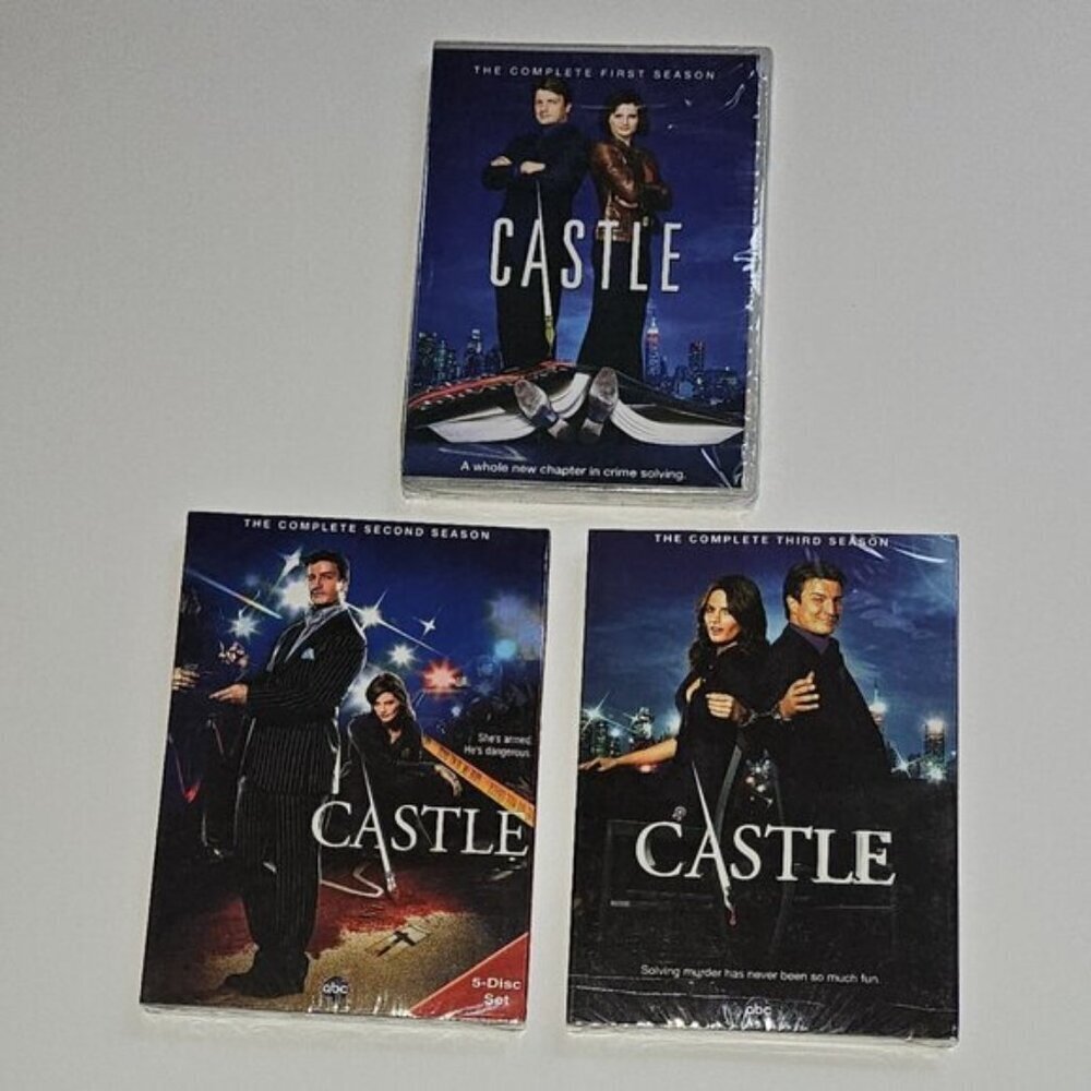 NEW Castle DVD Lot Complete First Second Third Seasons 1 2 3 FACTORY SEALED